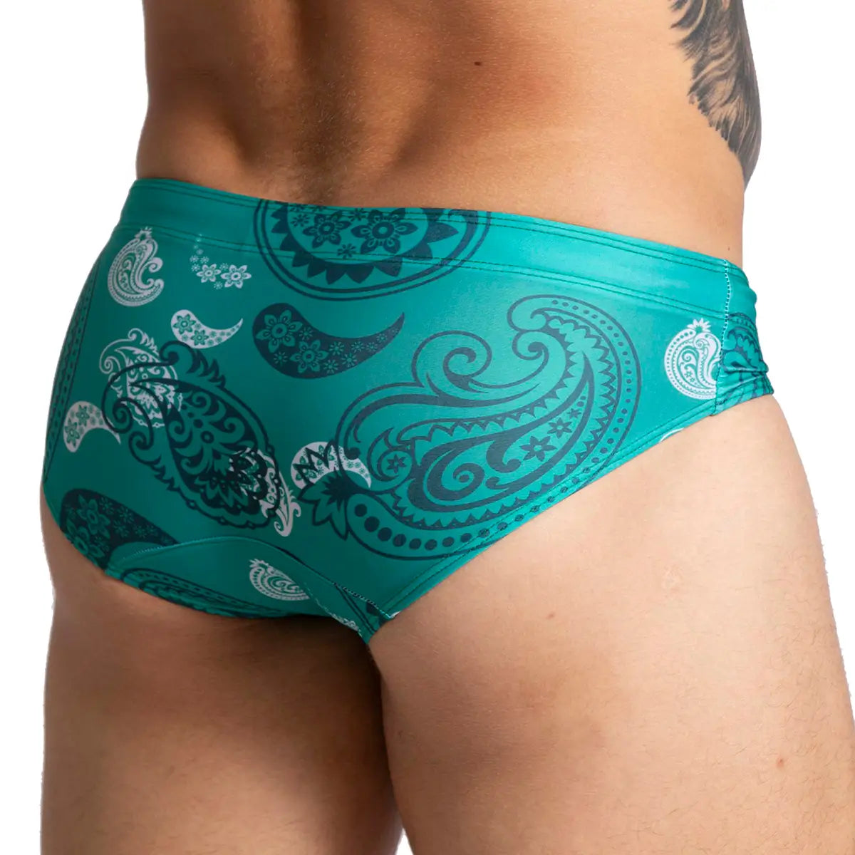 PARADISE SWIM BRIEF - Men's printed swimsuit thong
