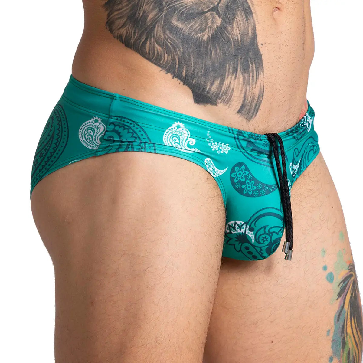 PARADISE SWIM BRIEF - Men's printed swimsuit thong