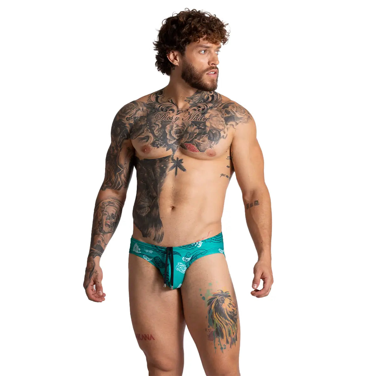 PARADISE SWIM BRIEF - Men's printed swimsuit thong