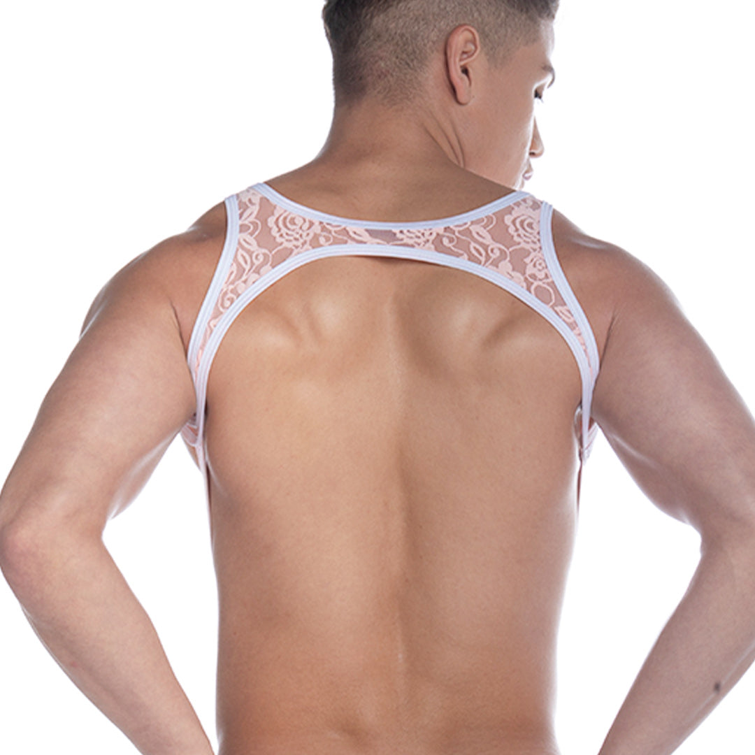 PICOT PINK HARNESS - Sexy pink harness for men