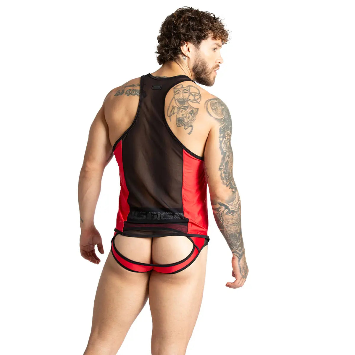 PURITY RED TANK - Sexy men's red t-shirt, sleeveless shirt