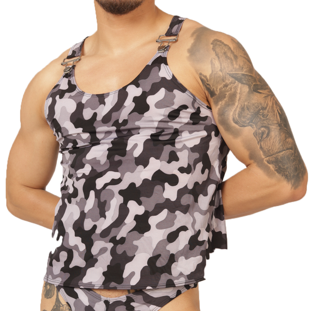 Gigo Rank Camouflaged Tank - DealByEthan.gay loves Gigo Underwear