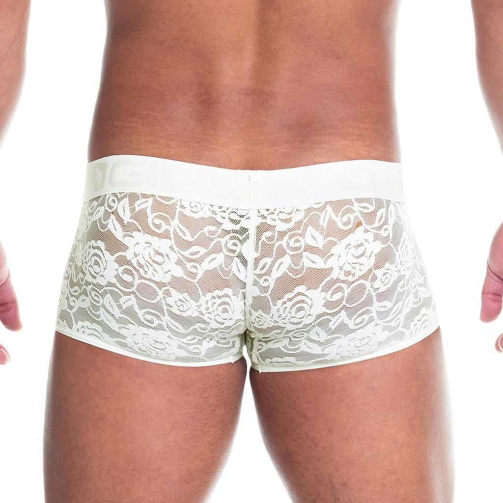 REDEMOTION BEIGE TRUNK - Sexy beige lace trunk for men