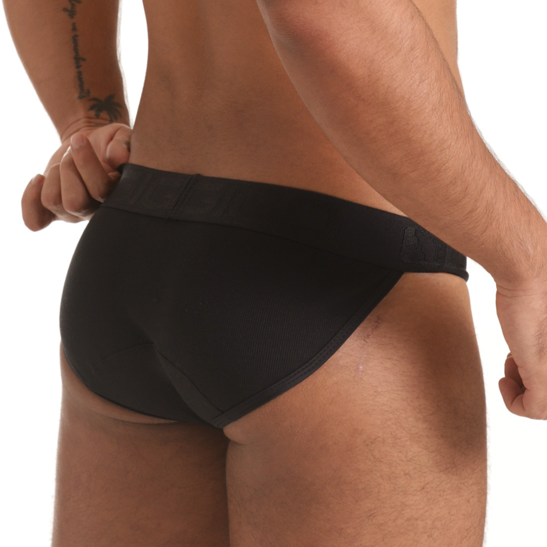 SCANALING BLACK BRIEF - Men's black underwear