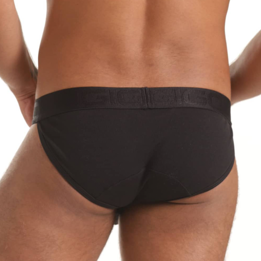 SCANALING BLACK BRIEF - Men's black underwear