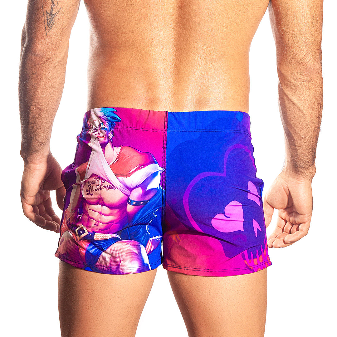 SEXY MEN BEACHWEAR - Printed men's swim shorts