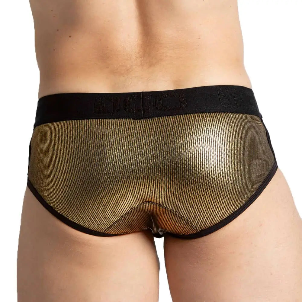 SHINESE BRIEF - Sexy black brief for men
