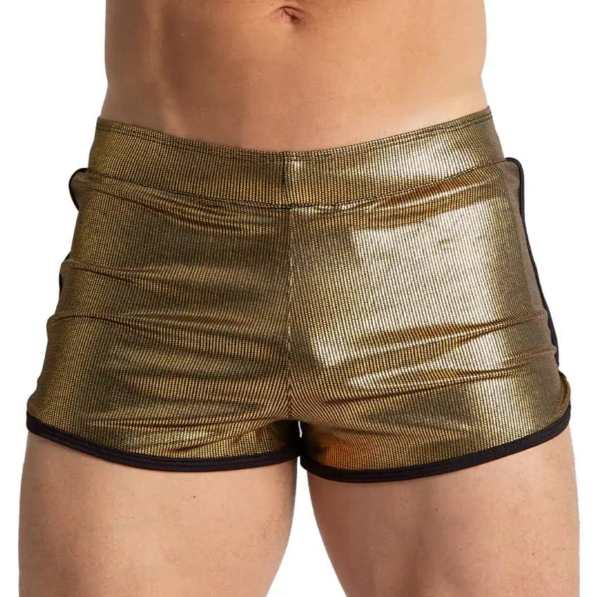 SHINESE HOTSHORT - Sexy gold shorts for men