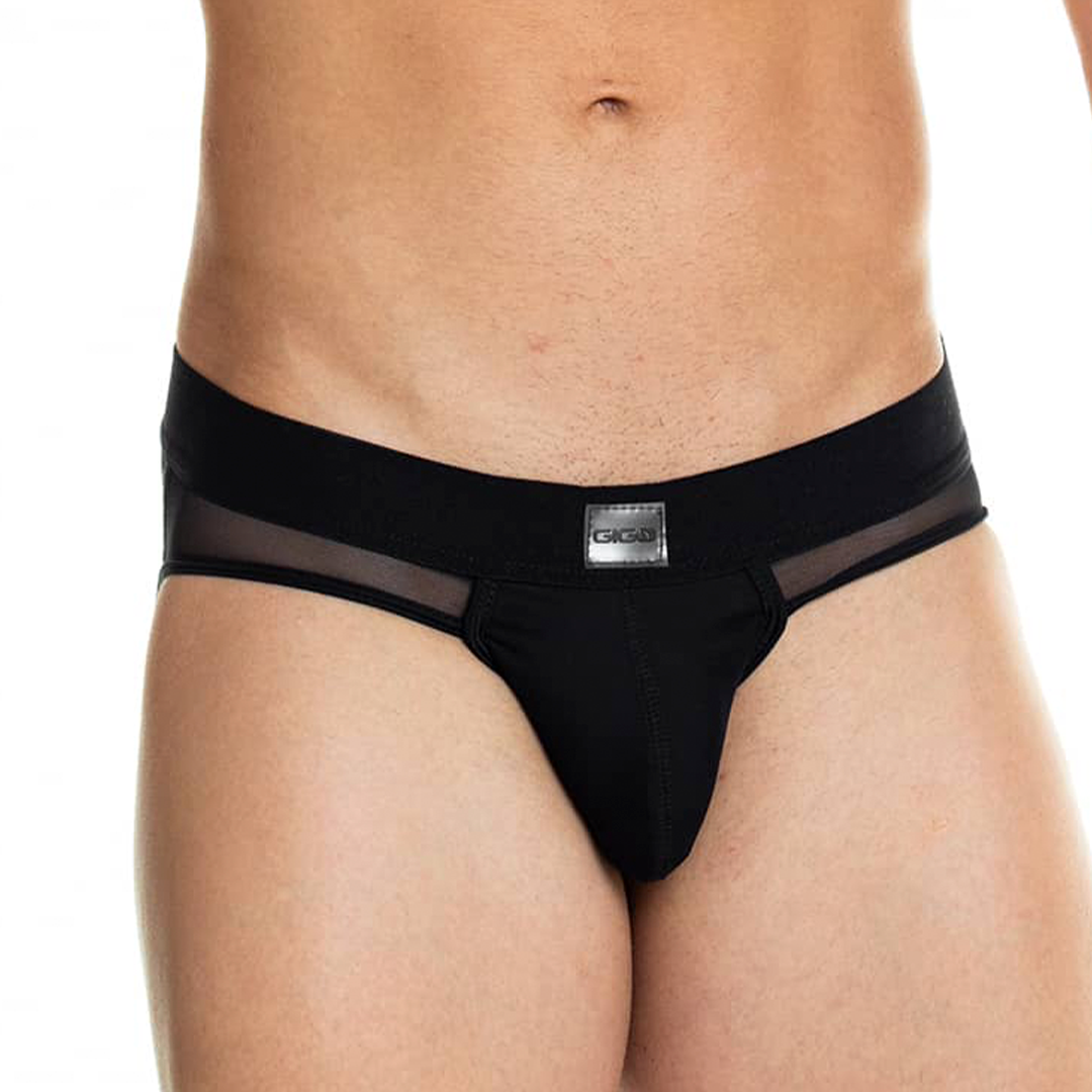 SKIN BLACK BRIEF JOCKSTRAP - Men's black jockstrap