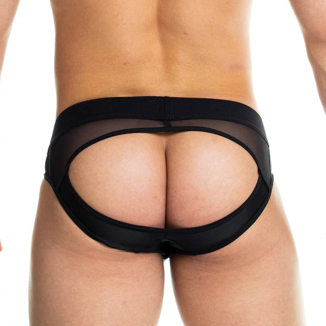 SKIN BLACK BRIEF JOCKSTRAP - Men's black jockstrap