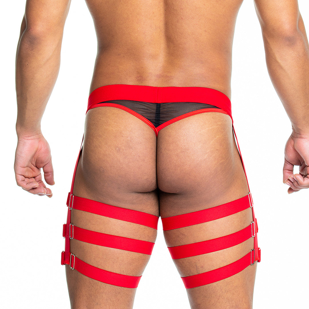 Gigo Skin Red Gelbert Belt - DealByEthan.gay loves Gigo Underwear