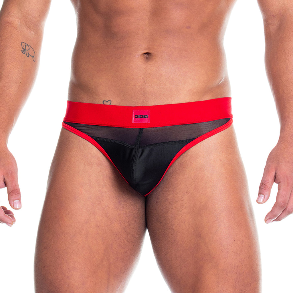 SKIN RED GSTRING - Men's black gstring