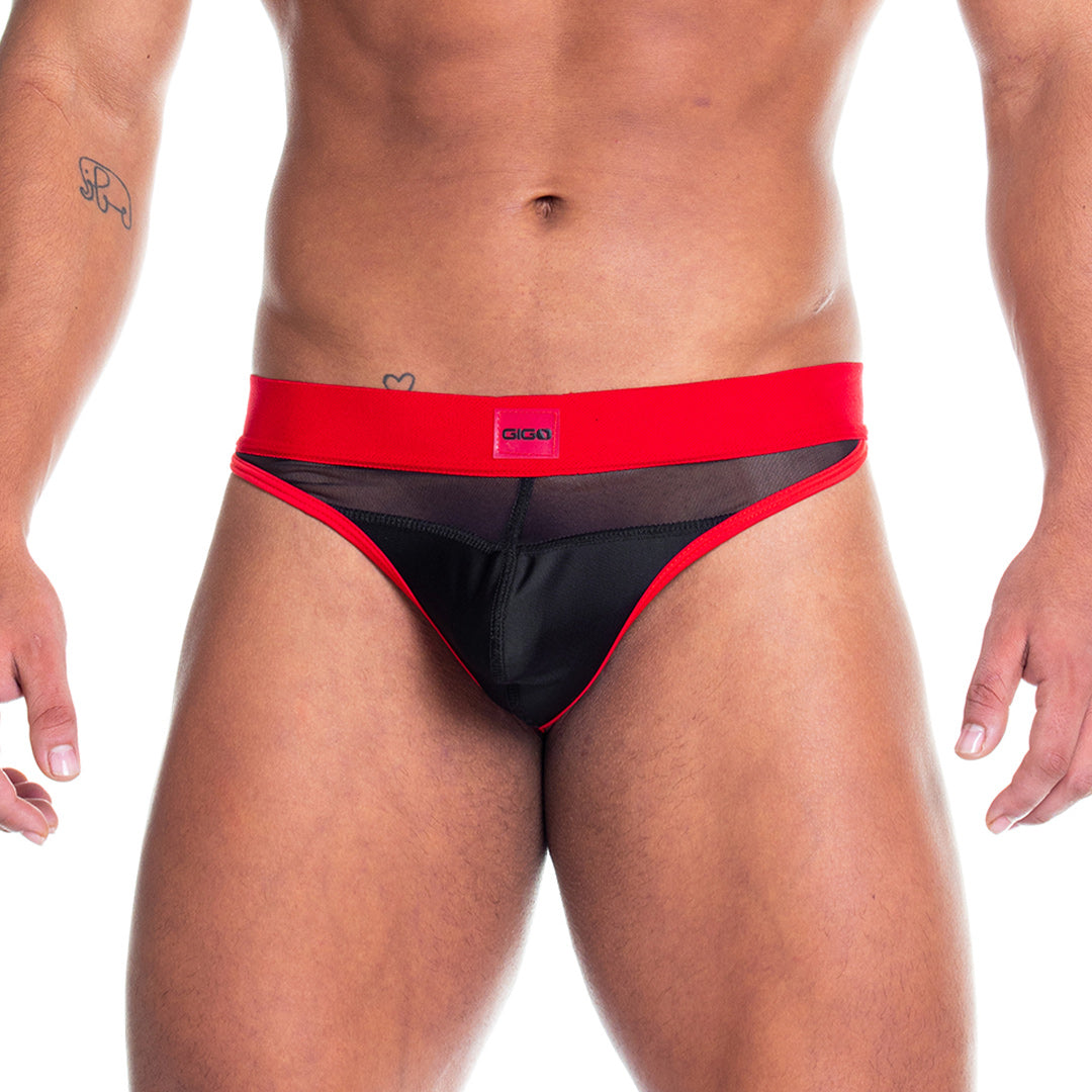 SKIN RED GSTRING - Men's black gstring