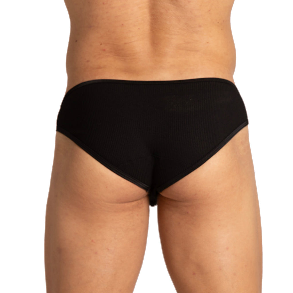 SOFT BLACK BRIEF - Sexy black brief for men