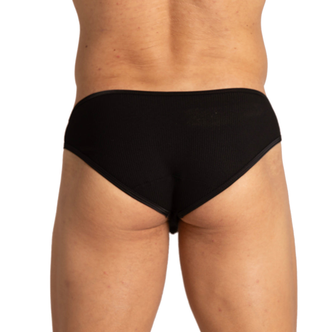 SOFT BLACK BRIEF - Sexy black brief for men