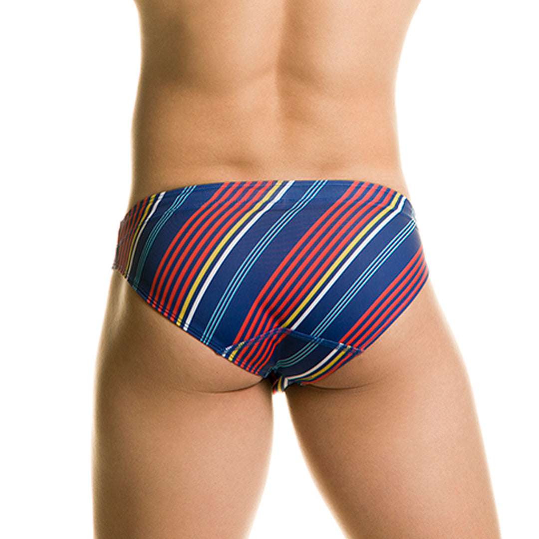 STREAK SWIM BRIEF - Blue men's swim thong