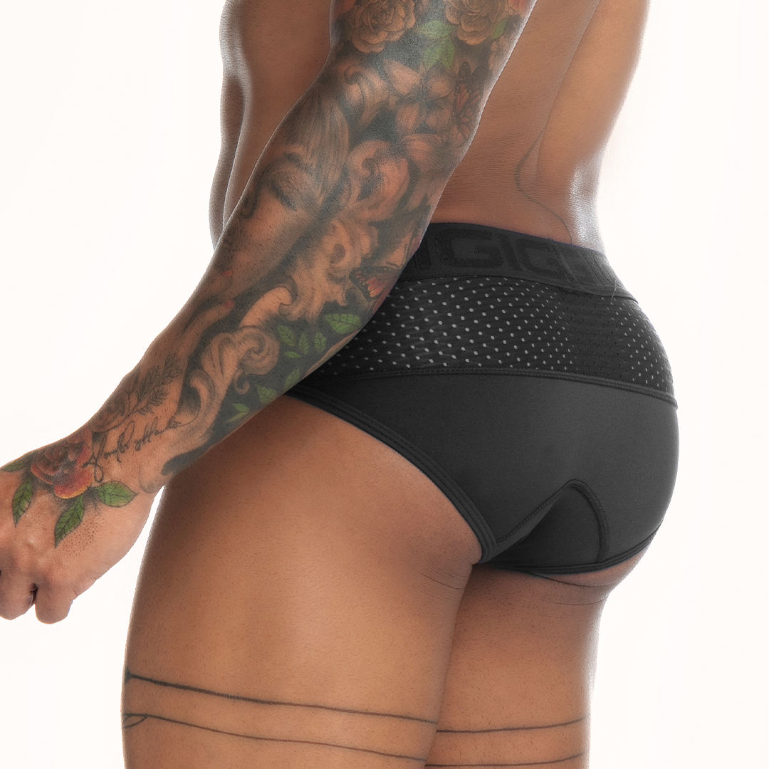 STRECH BLACK BRIEF - Sexy black brief for men