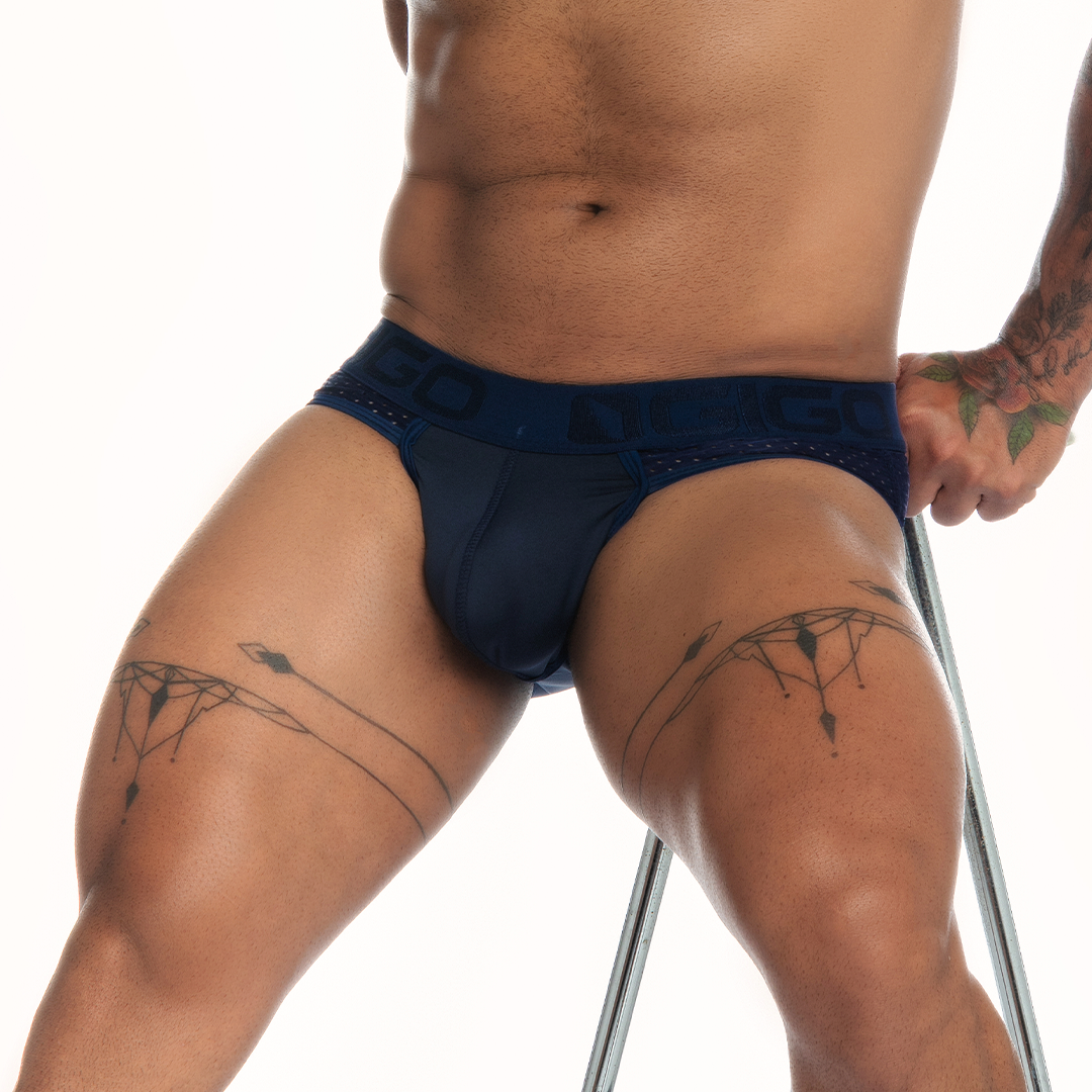 STRECH BLUE BRIEF - Sexy blue brief for men