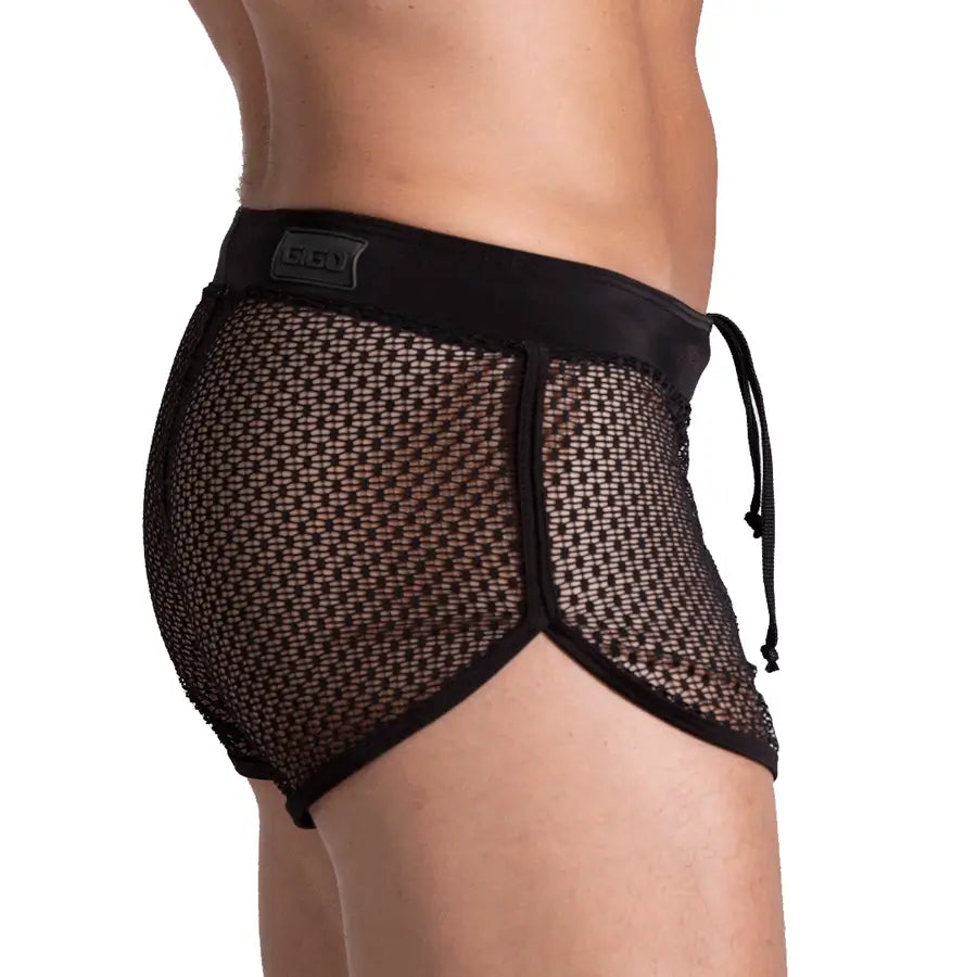 STRIKING HOTSHORT - Men's black mesh shorts