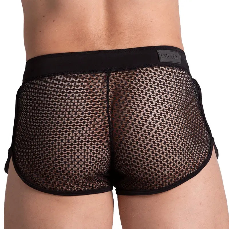 STRIKING HOTSHORT - Men's black mesh shorts