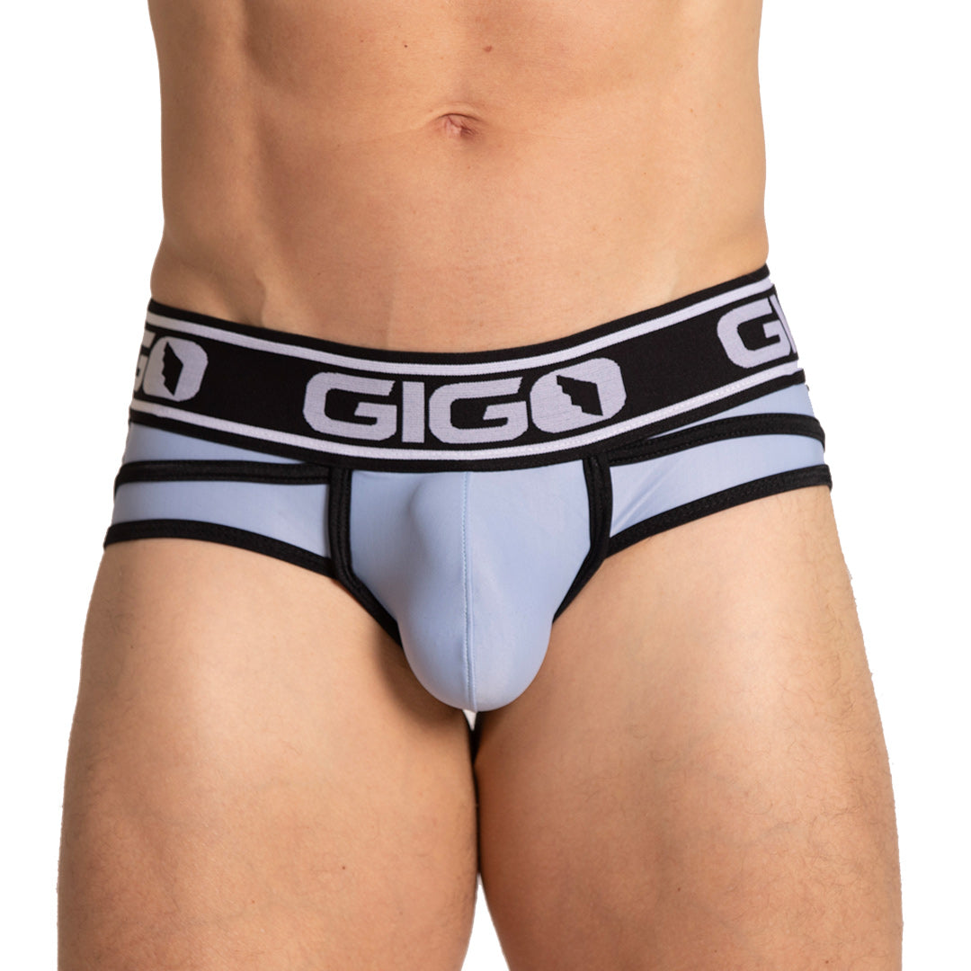 STYLE BLUE BRIEF JOCK - Men's blue underwear, sexy jockstrap for men