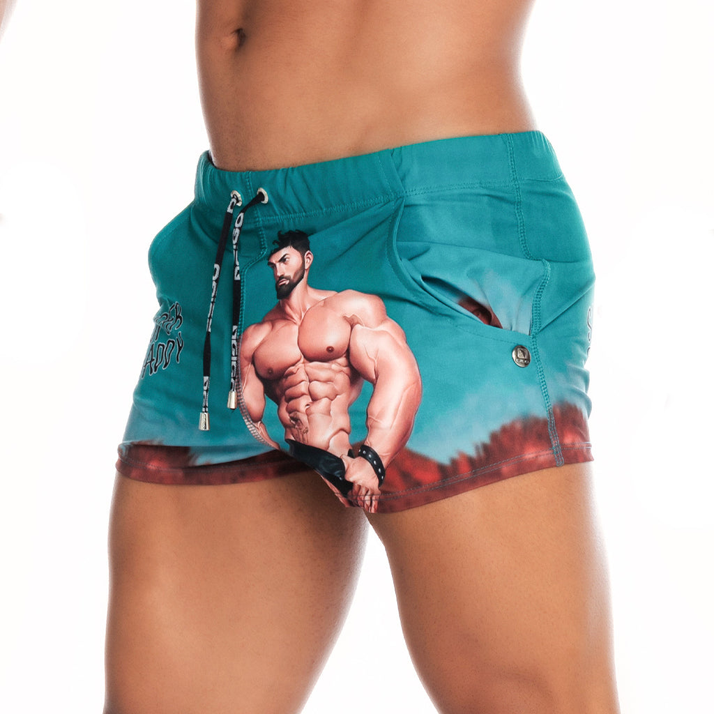 Gigo Super Daddy Blue Beachwear - DealByEthan.gay loves Gigo Underwear