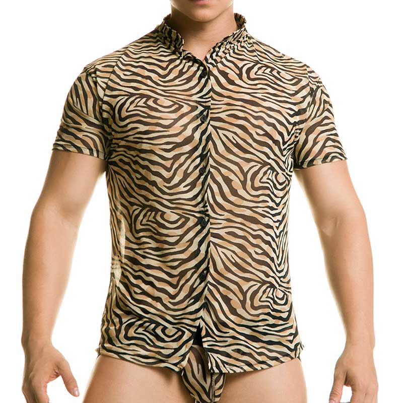 Gigo TIGER Short Sleeved Shirt BT35 Size L - DealByEthan.gay loves Gigo Underwear