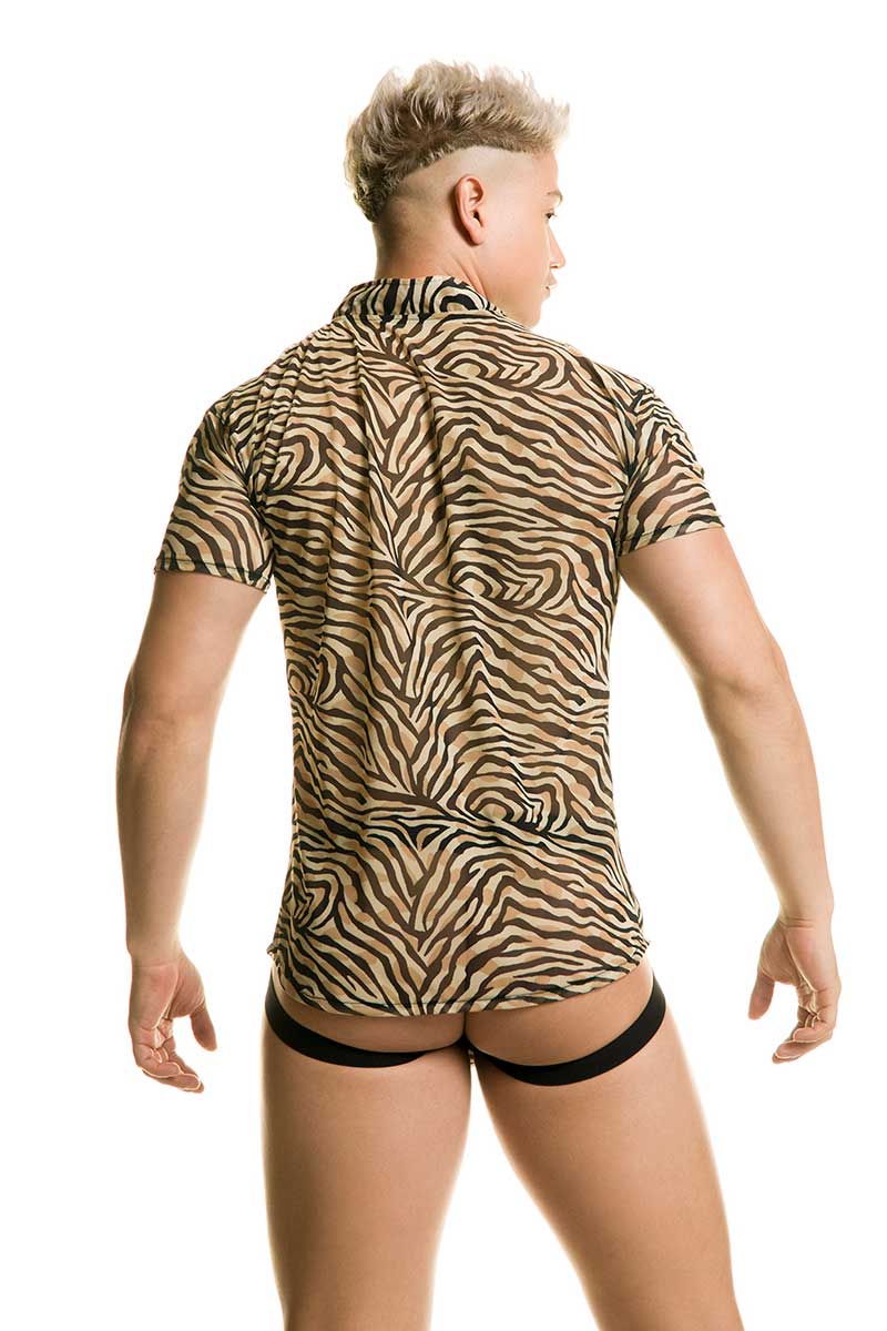 Gigo TIGER Short Sleeved Shirt BT35 Size L - DealByEthan.gay loves Gigo Underwear