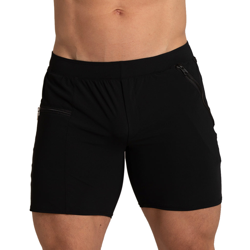 TENNIS BLACK SHORT - Men's black shorts