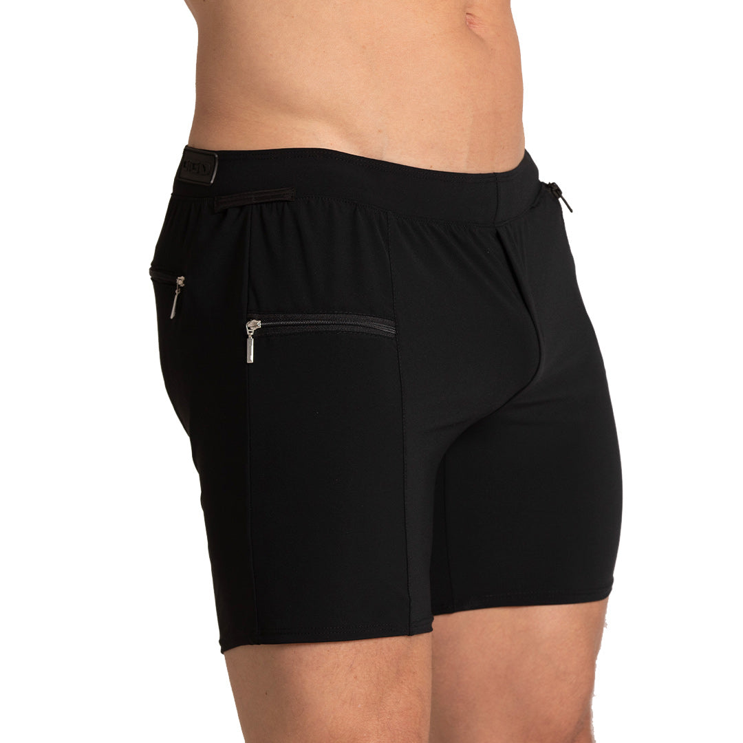 TENNIS BLACK SHORT - Men's black shorts