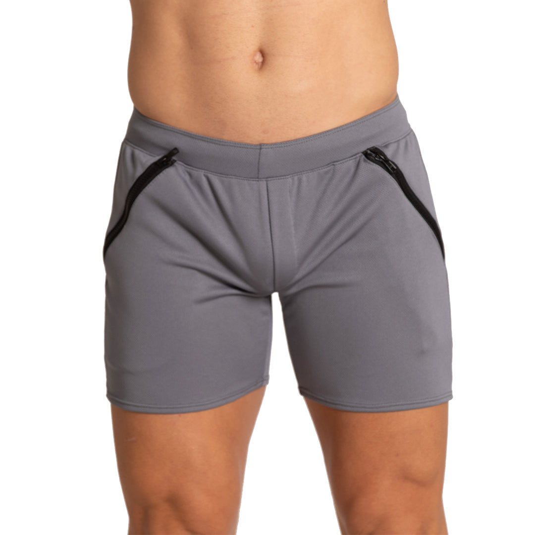 TRAINING GRAY SHORT - Men's gray shorts