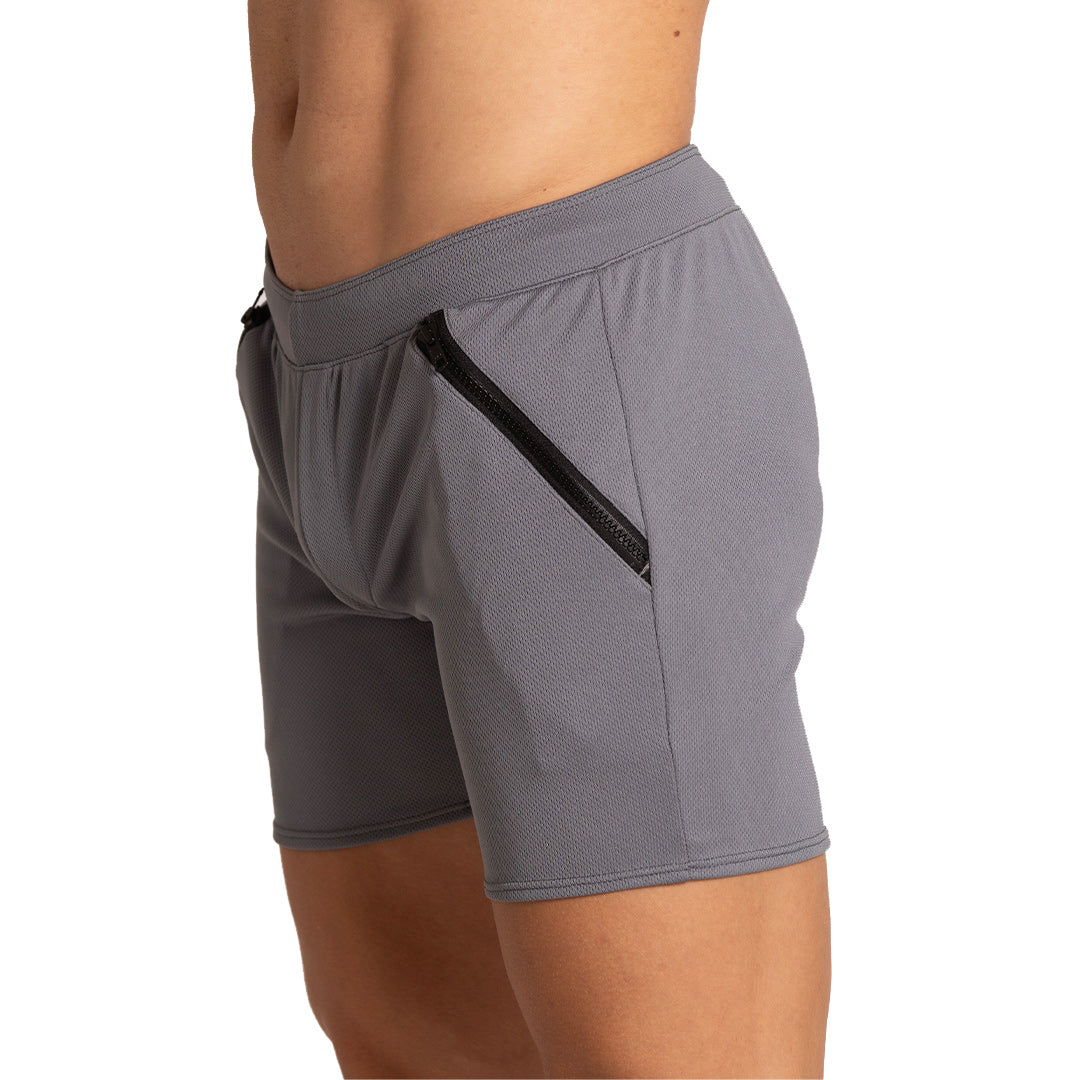 TRAINING GRAY SHORT - Men's gray shorts