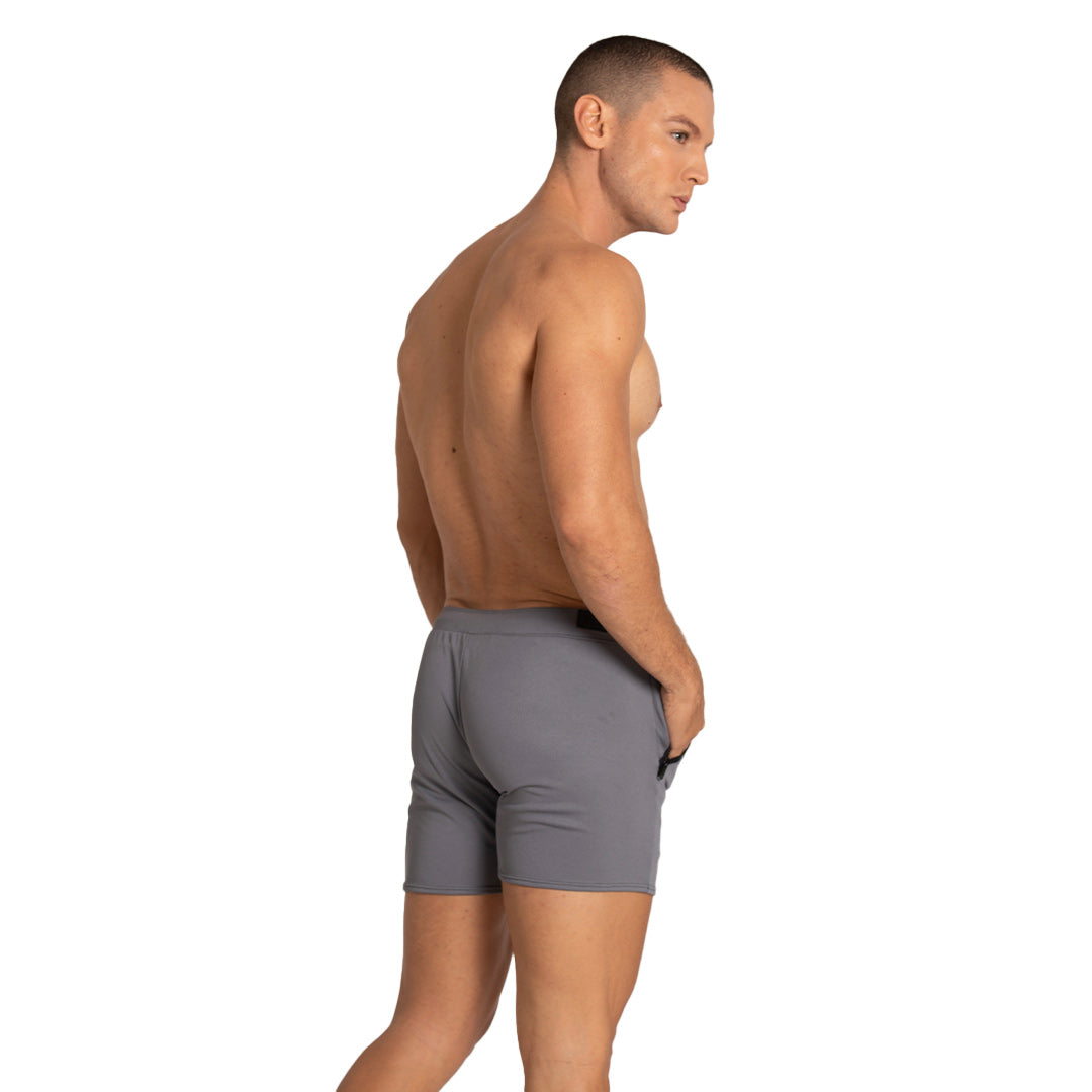 TRAINING GRAY SHORT - Men's gray shorts