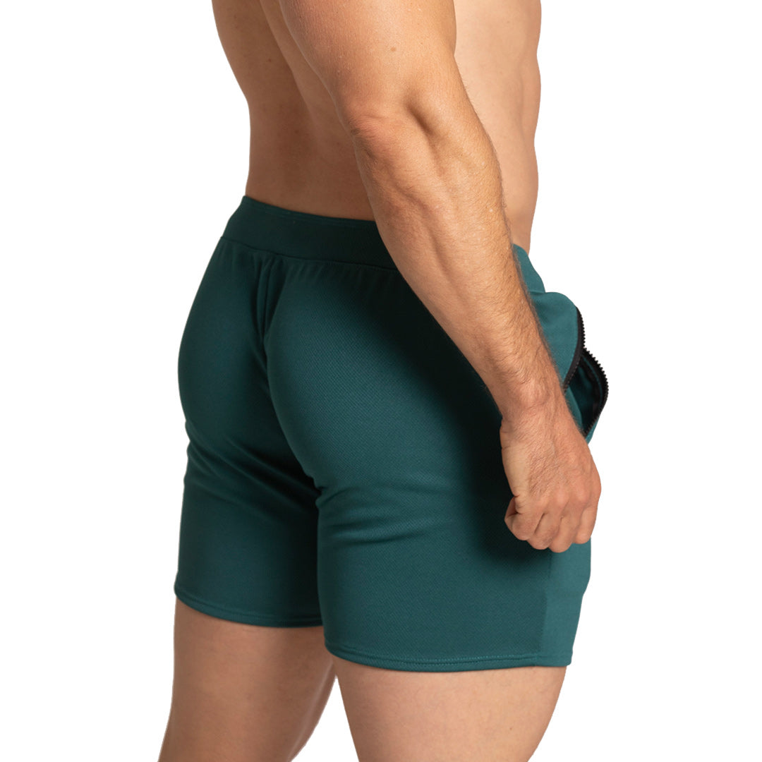 TRAINING GREEN SHORT - Men's green shorts