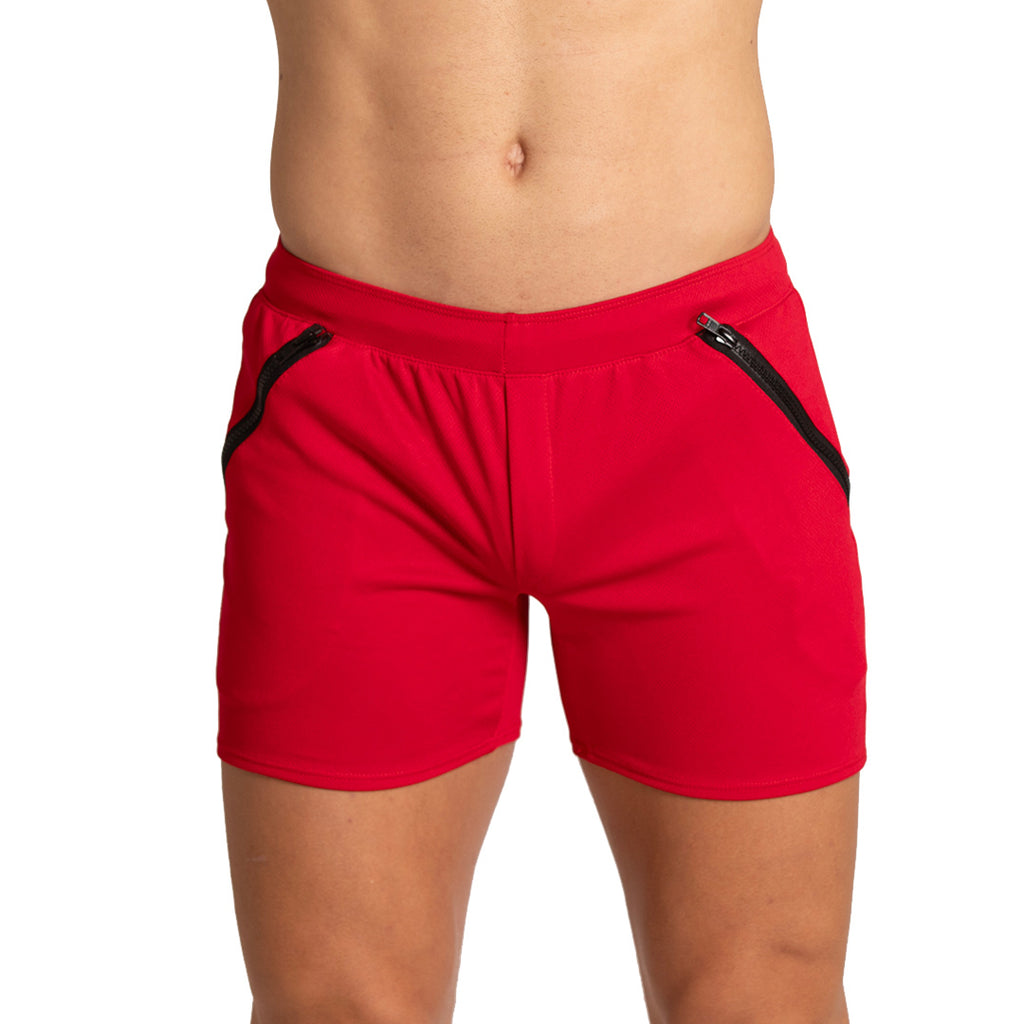 TRAINING RED SHORT - Men's red shorts