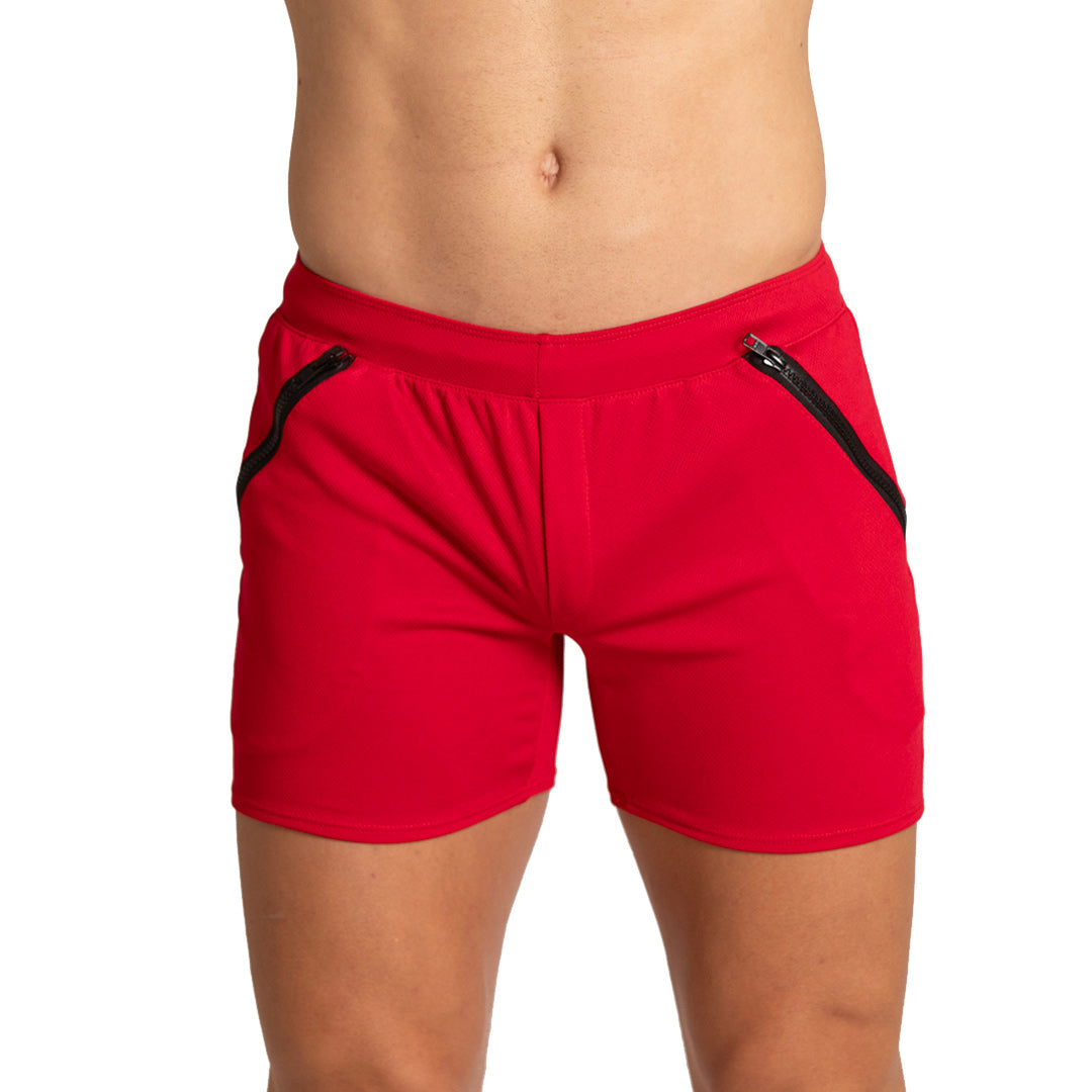 TRAINING RED SHORT - Men's red shorts