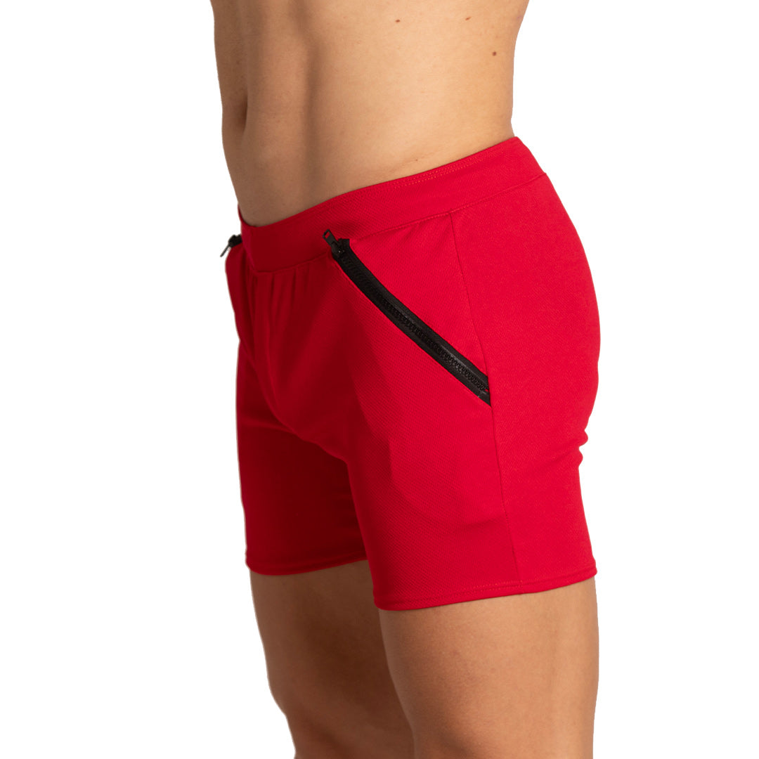 TRAINING RED SHORT - Men's red shorts