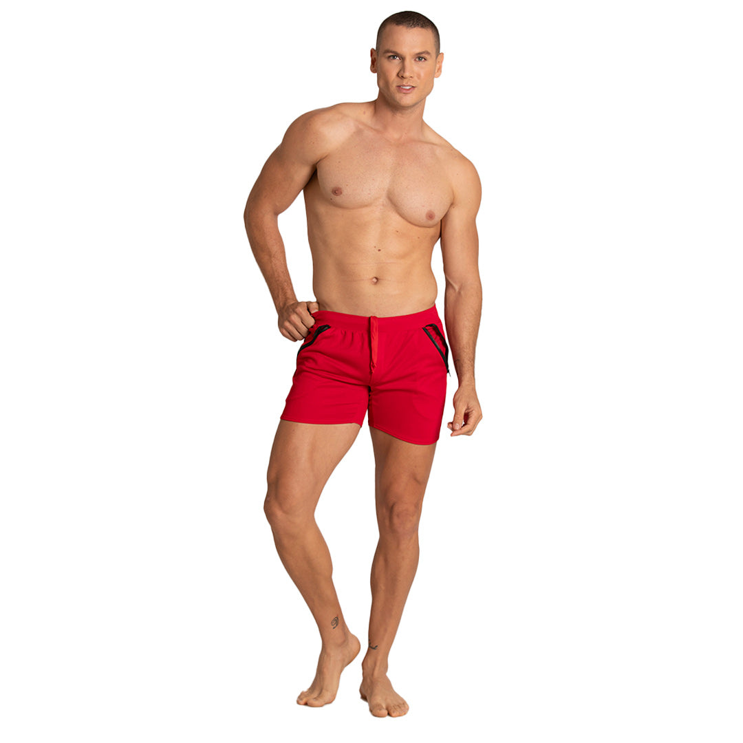 TRAINING RED SHORT - Men's red shorts