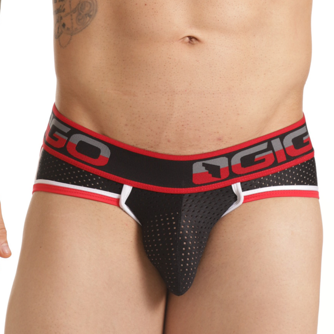 VERSATIL RED BRIEF - Sexy black brief for men
