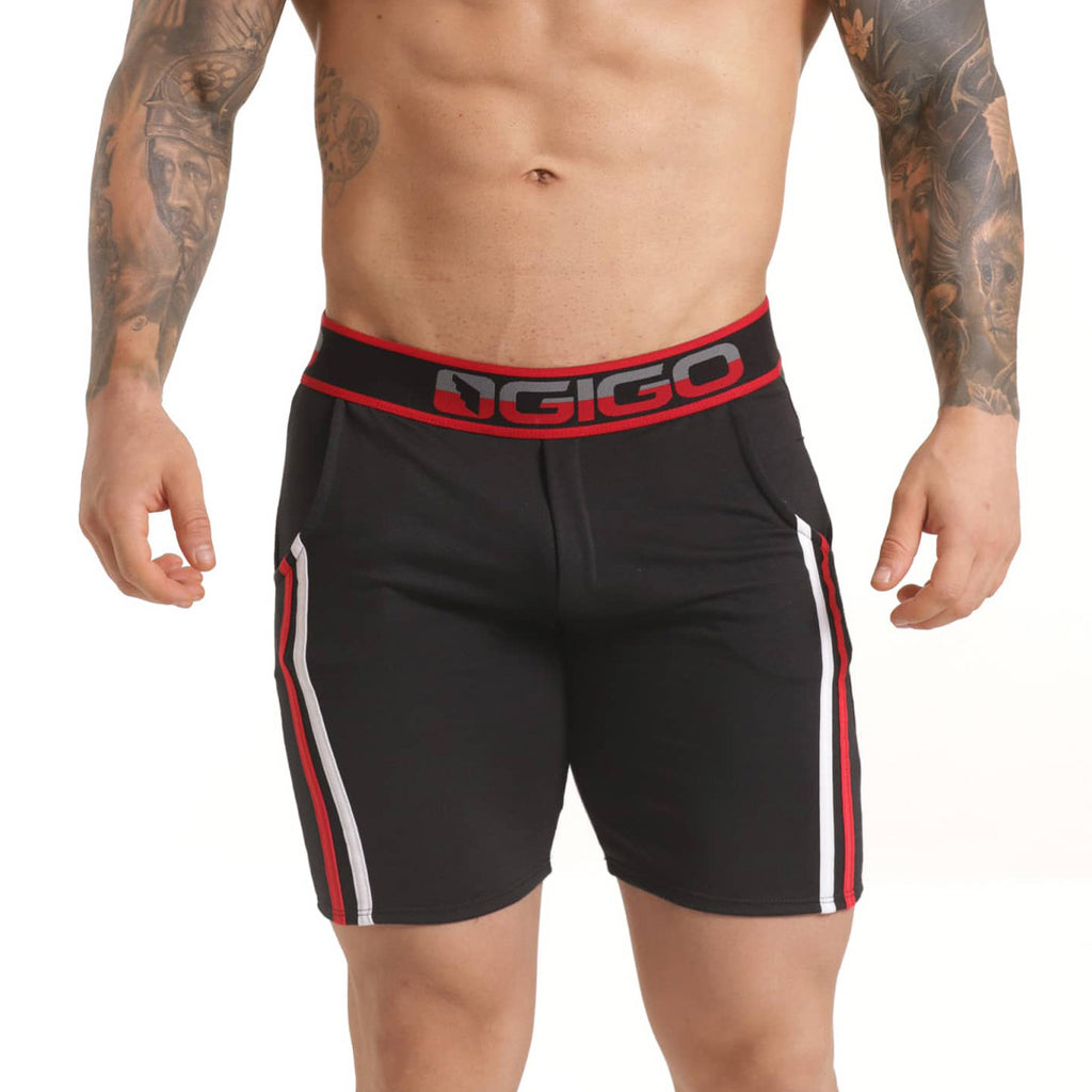 VERSATIL RED SHORT - Men's black shorts