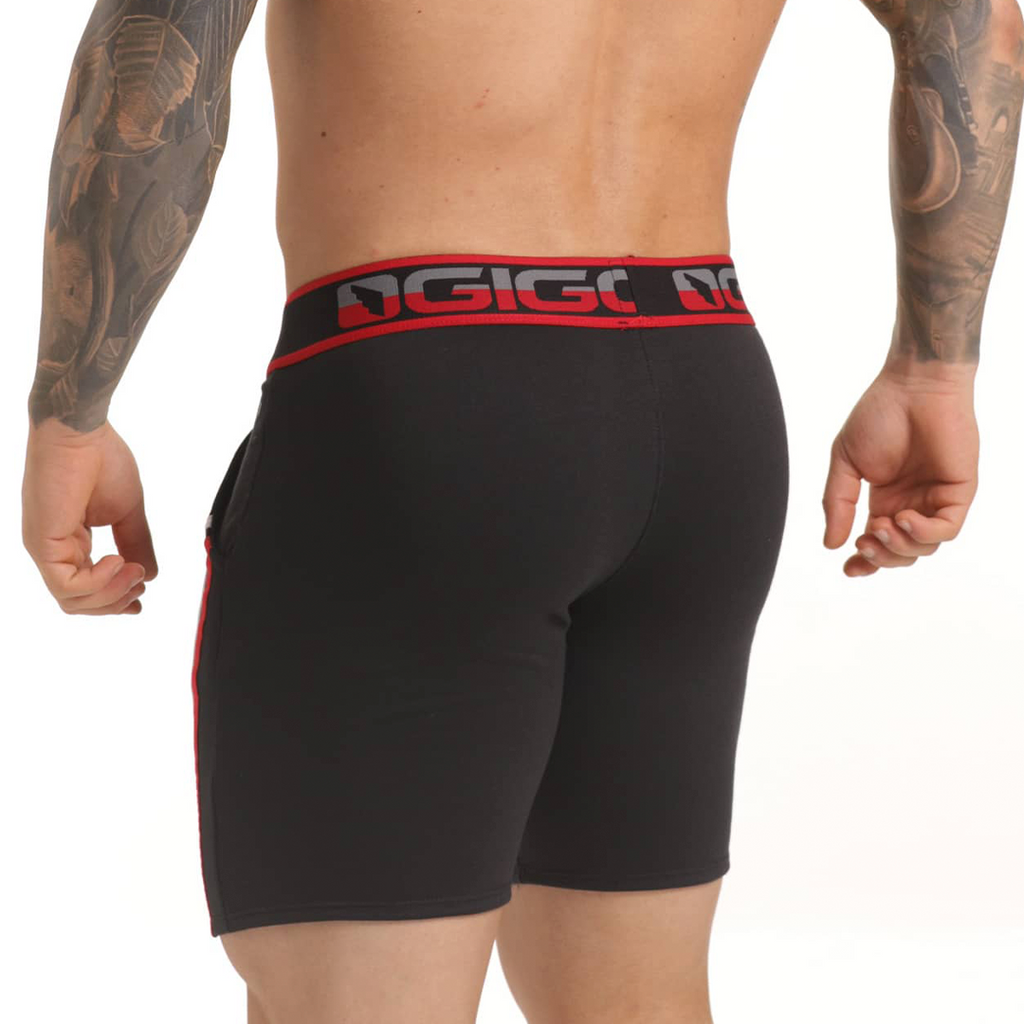 VERSATIL RED SHORT - Men's black shorts