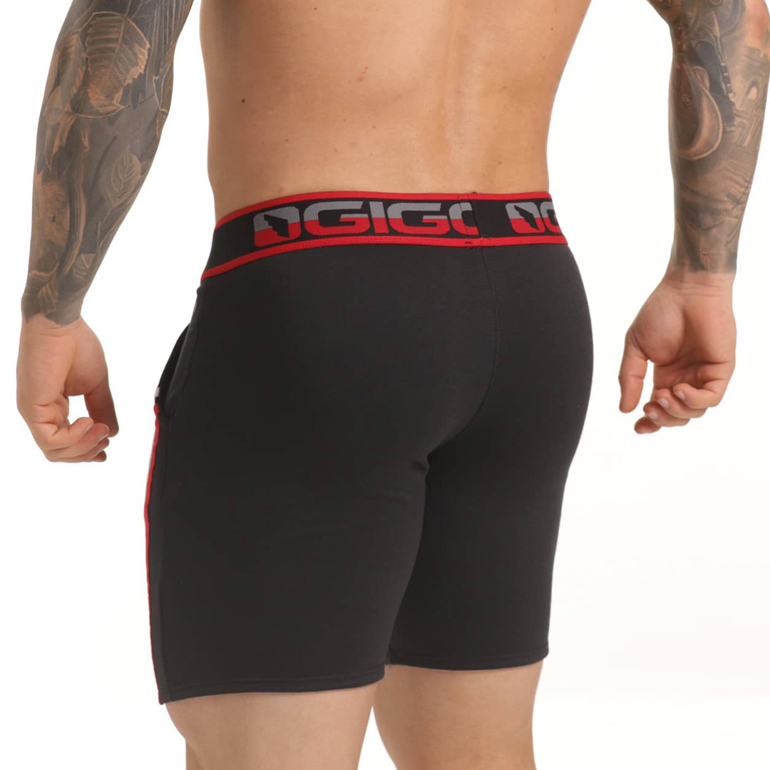 VERSATIL RED SHORT - Men's black shorts