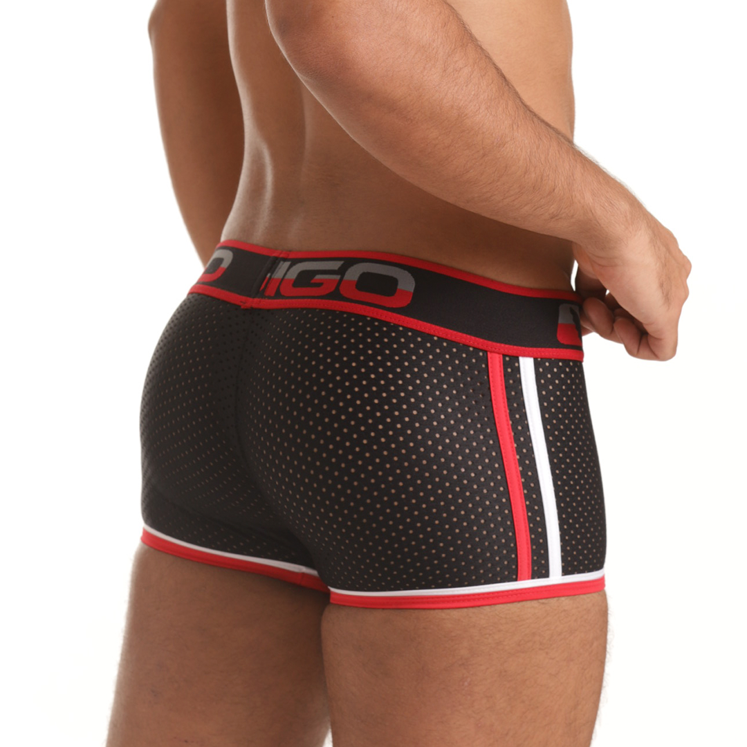 VERSATIL RED TRUNK - Sexy black trunk for men