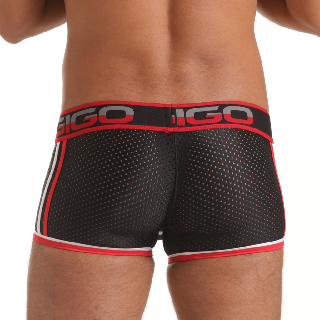 VERSATIL RED TRUNK - Sexy black trunk for men