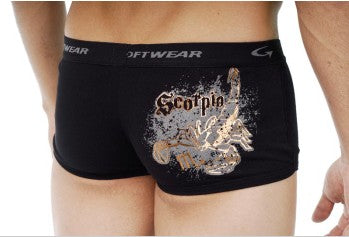 Go Softwear Astrology Retro Shorts Capricorn Black 2814 Size M - DealByEthan.gay loves Go Softwear