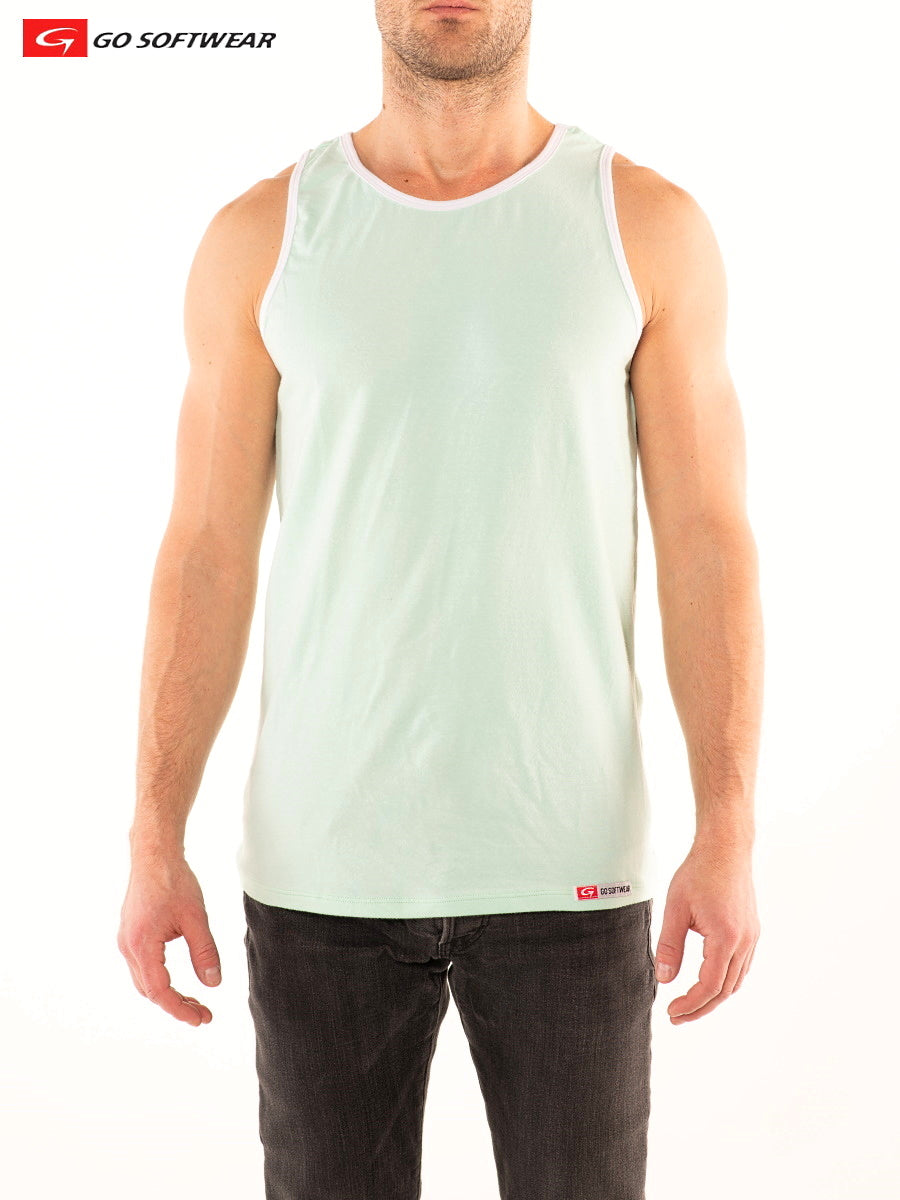 Go Softwear 4865 Men's Southport Classic Tank Top - Pistachio
