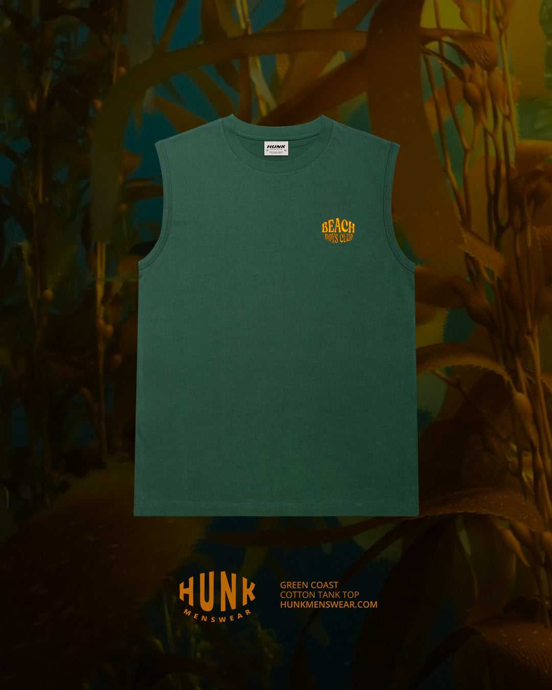 Green Coast Tank Top - DealByEthan.gay loves HUNK