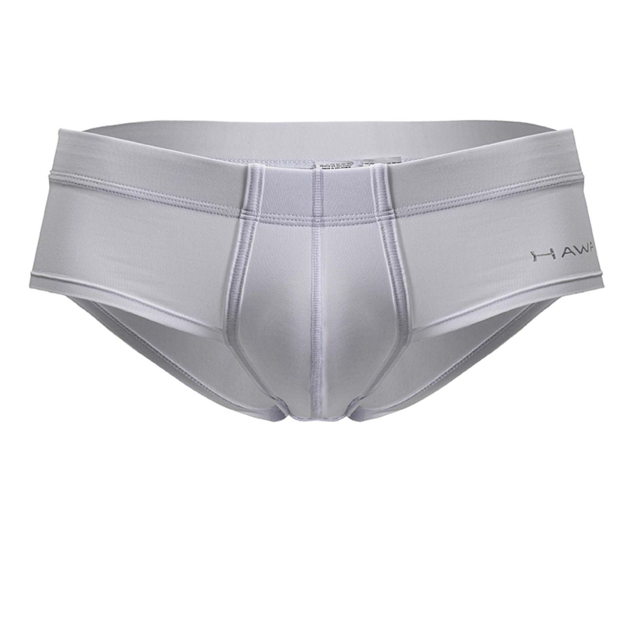 Gray hawk hawai 42241 microfiber briefs in white with smooth form-fitting design and subtle stitching details