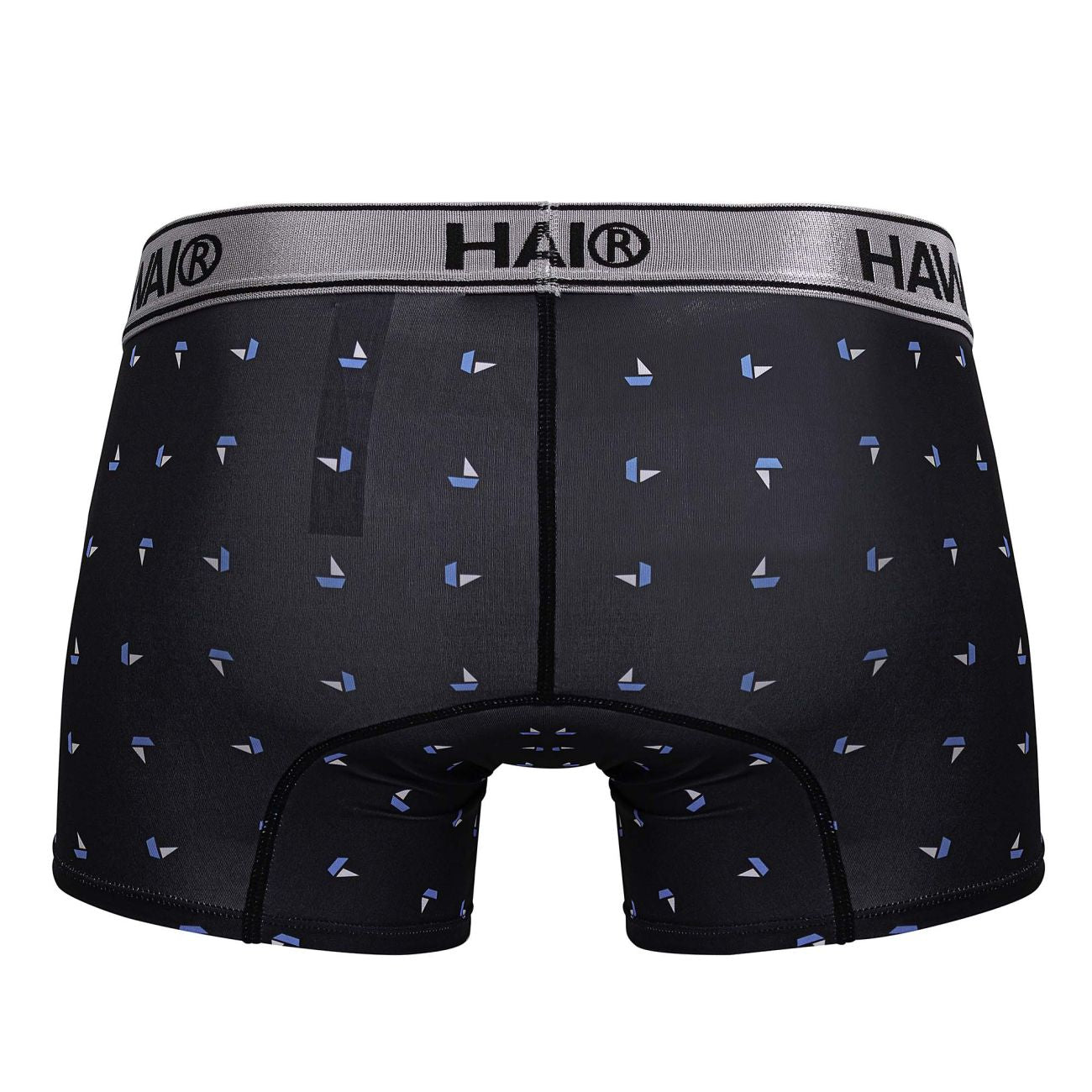 HAWAI 42470 Bedruckte Mikrofaser-Badehose, Farbe Schwarz