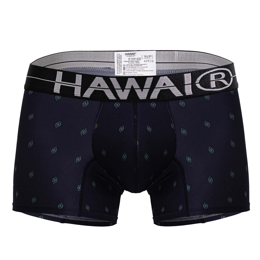 HAWAI 42520 Bedruckte Mikrofaser-Badehose, Farbe Dunkelblau